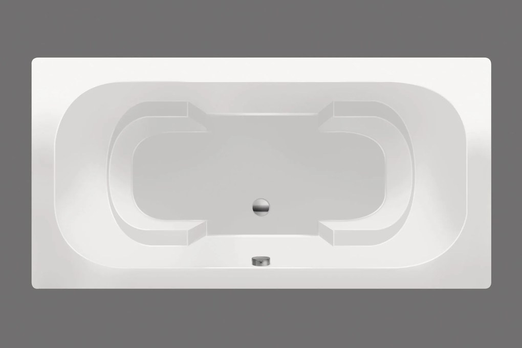 Xenz Tanga Ligbad 180x90x48cm Edelweis