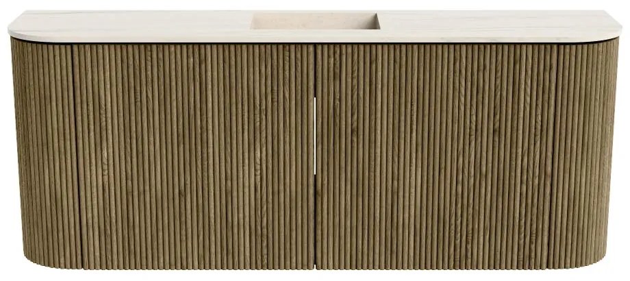 Mondiaz Joya DLux 105cm toiletmeubel ronding links/rechts dusk met wastafel faye midden zonder kraangat meli