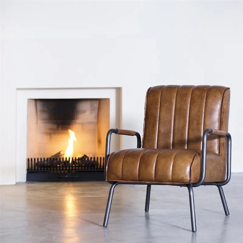 Eleonora Marvin Fauteuil Rosi Leder Cognac
