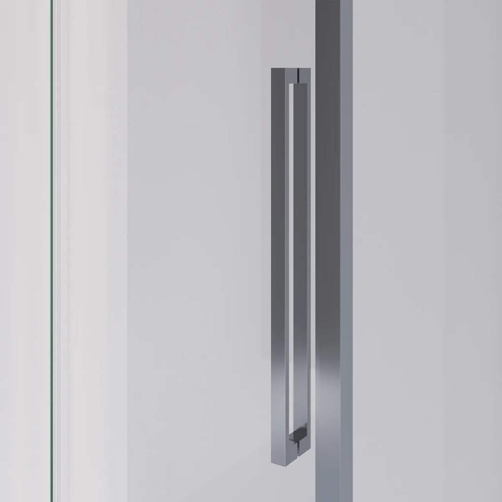 Brauer Season douchecabine met schuifdeur 120x80cm RVS