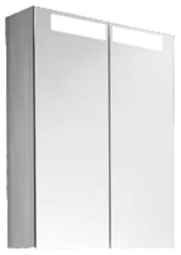 Villeroy en Boch Reflection spiegelkast met geintegreerde verlichting 80x74x15,9cm zilver a3568000