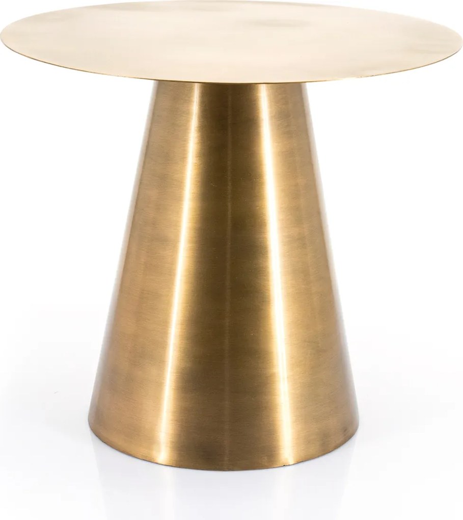 Ronde Bijzettafel Goud - 50 X 50cm.