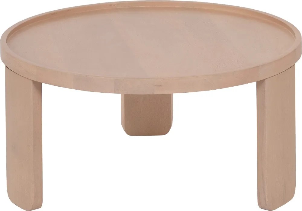 Ronde Salontafel Set Naturel - 70 X 70cm.