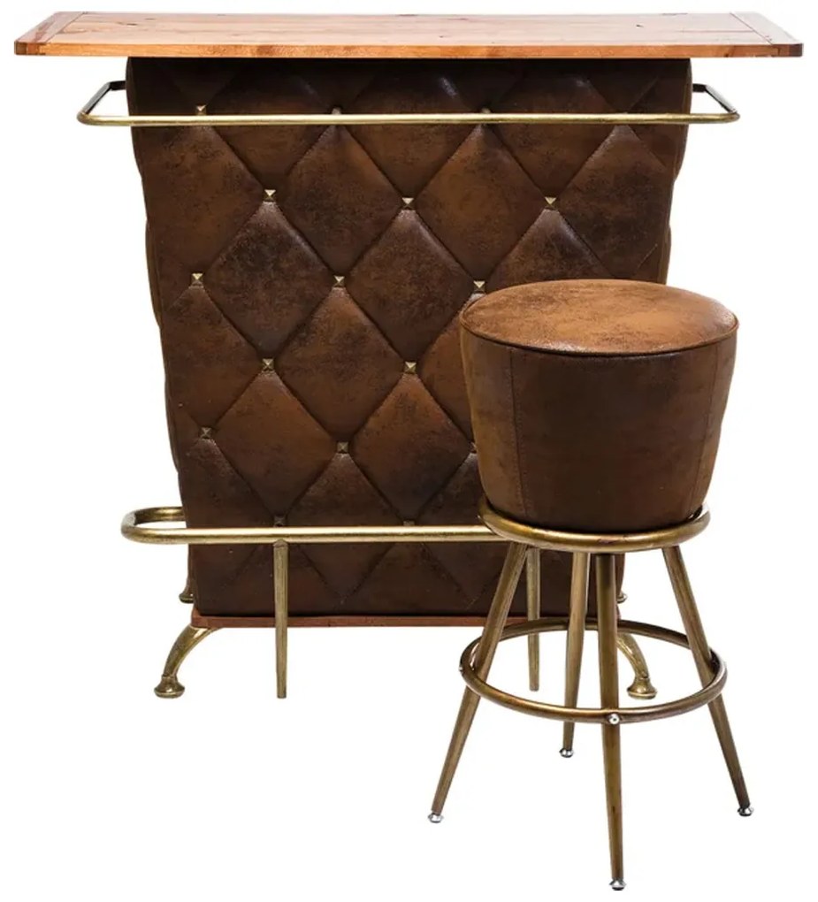 Kare Design Lady Rock Vintage Bruin Barmeubel - 120 X 48cm.