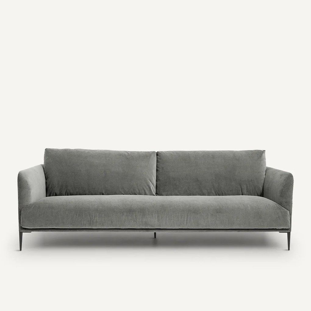 3- of 4-zitsbank in stonewashed fluweel, Oscar, ontwerp Emmanuel Gallina