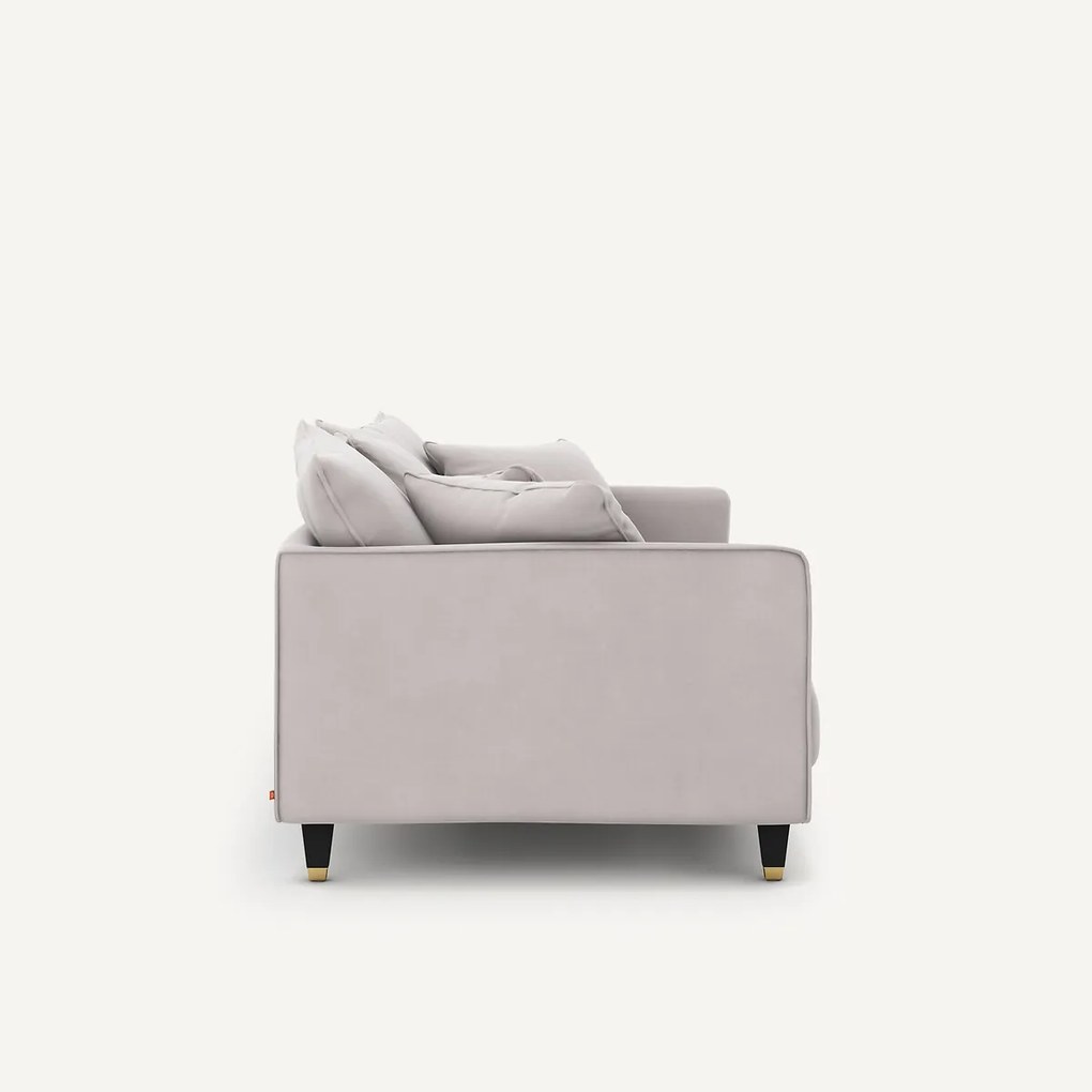 3-zits compacte fluwelen bank, Lazare