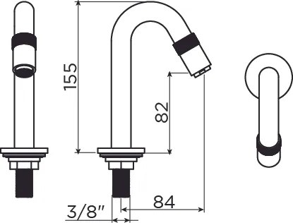 Clou Freddo 9 fonteinkraan goud geborsteld PVD