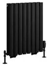 Eastbrook Tunstall dubbele radiator 50x60cm 734W zwart mat