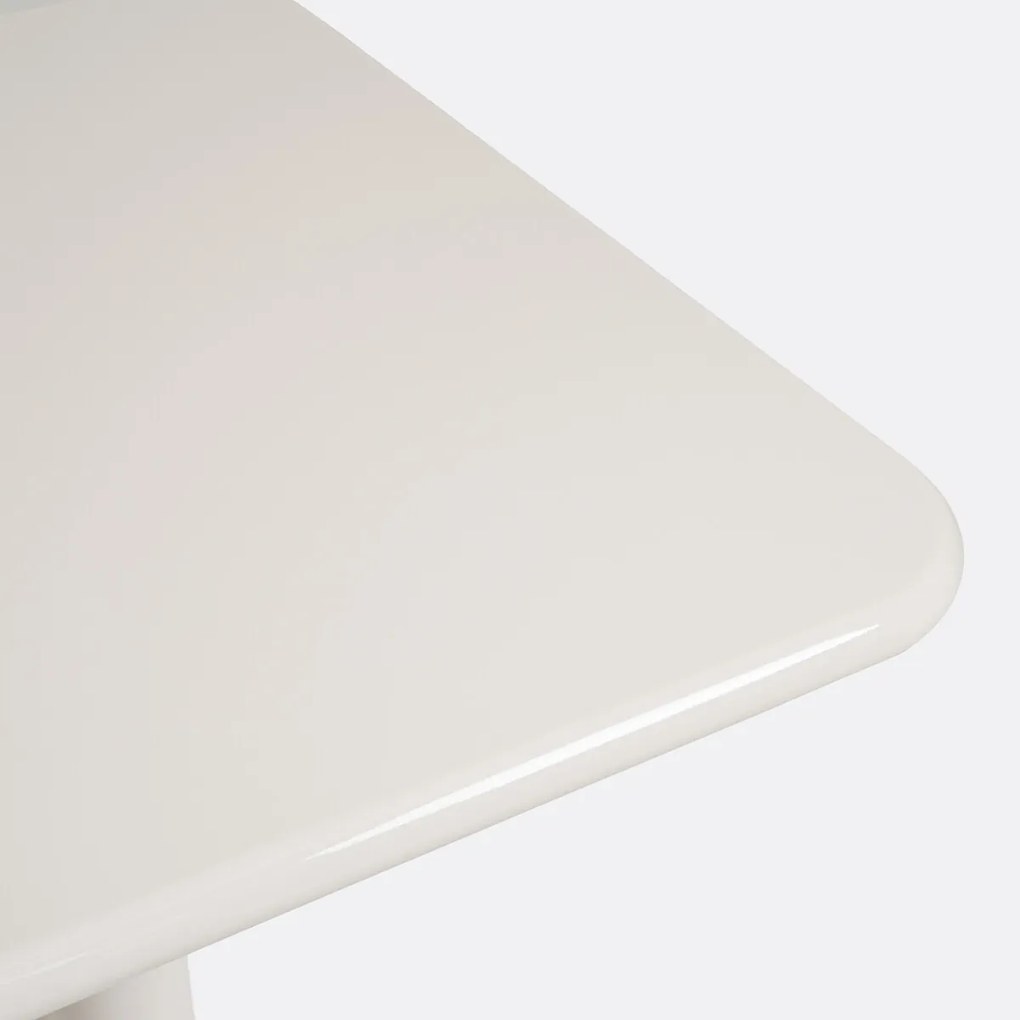 Glanzend gelakte tafel, 8 plaatsen, Marvela