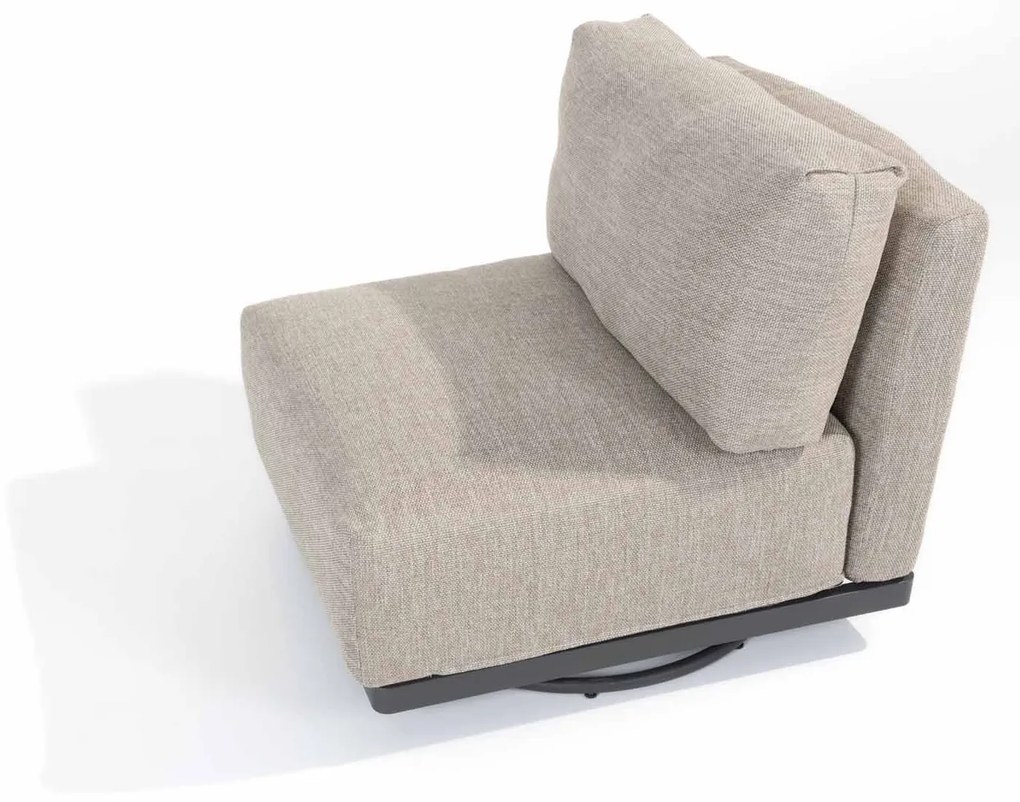 4 Seasons Outdoor Furore draai/loungestoel * SALE *  Loungestoel    antraciet weerbestendig