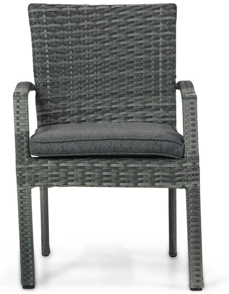 Tuinset 6 personen 217 cm Wicker Grijs Domani Furniture Albergo/Young
