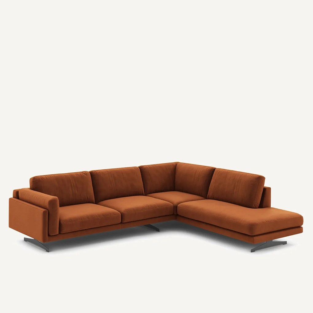 Hoekbank fluweel, César