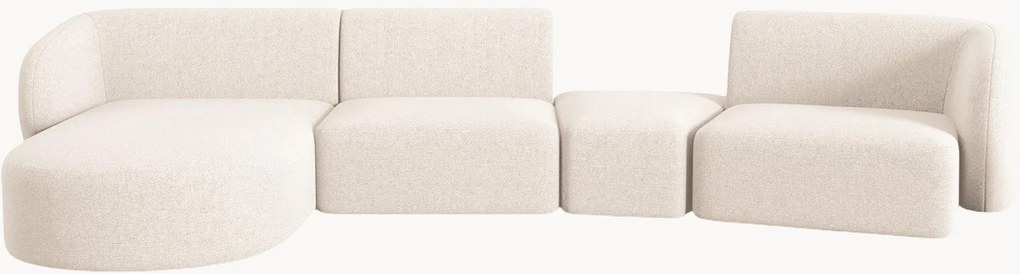 Modulaire chenille hoekbank Paolo (5-zits)