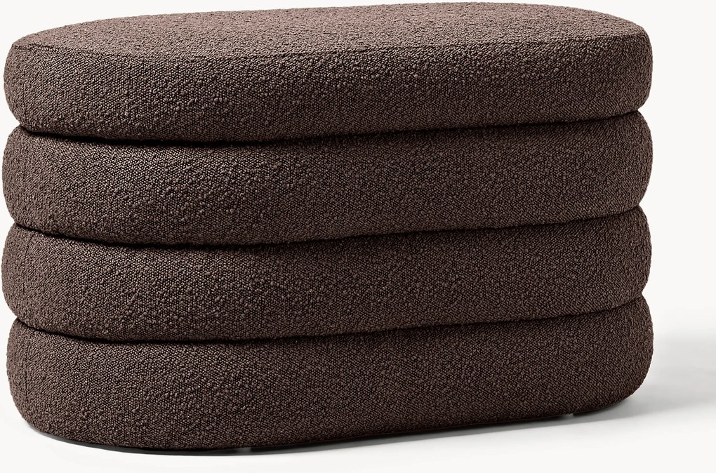 Kleine bouclé bank Alto met opbergruimte