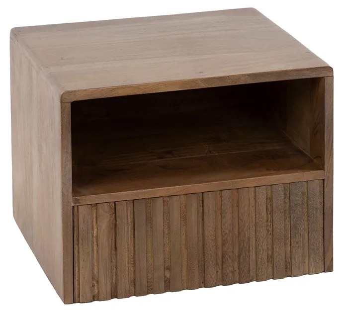Zwevend Nachtkastje Met Open Vak - 35x30x25cm.
