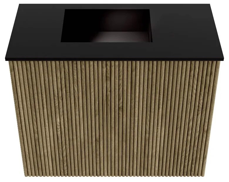 Mondiaz Joya 50cm toiletmeubel dusk met wastafel faye links zonder kraangat urban