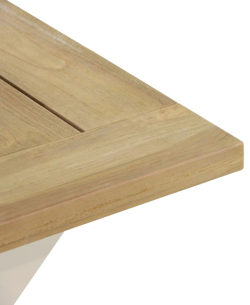 Dining Tuintafel  180 x 100 cm Aluminium/teak Taupe Cardiff