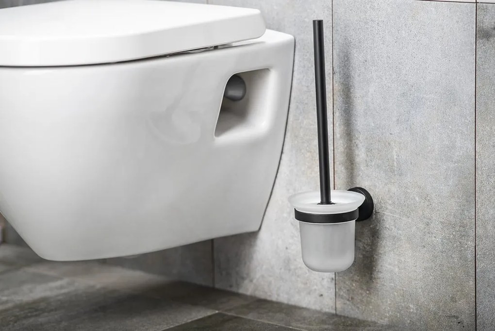 Aqualine Samba toiletborstel zwart