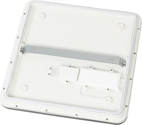 Plafonnière zwart 30 cm incl. LED 3-staps dimbaar IP44 - Steve