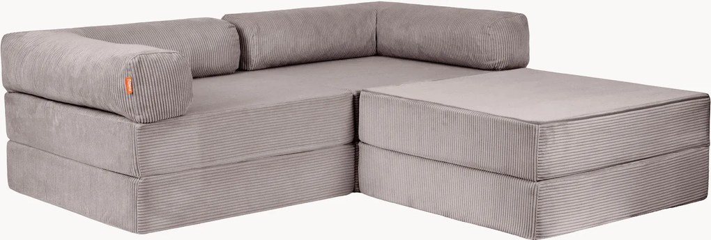 Corduroy modulaire hoekbank Familie Funzy