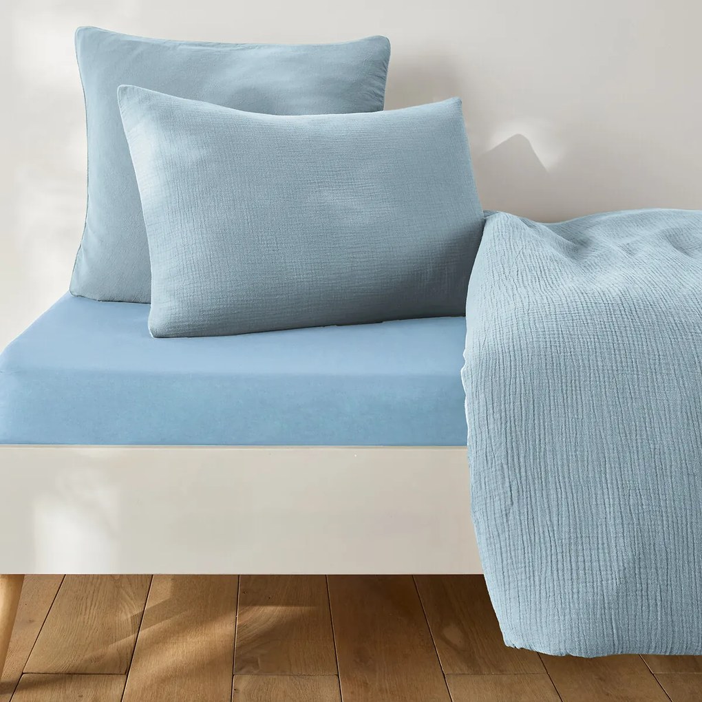 Hoeslaken voor kinderen, effen, gewassen katoen, omslag 30 cm, KUMCO