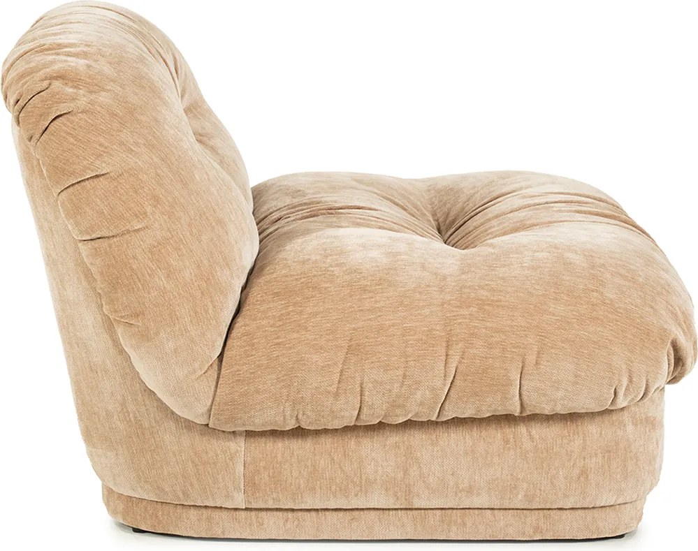 Fauteuil Met Geplooide Stof