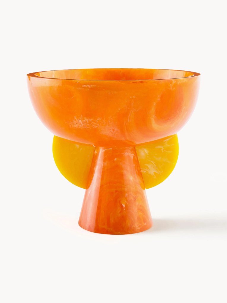 Handgemaakte decoratieve schaal Mustique in marmerlook