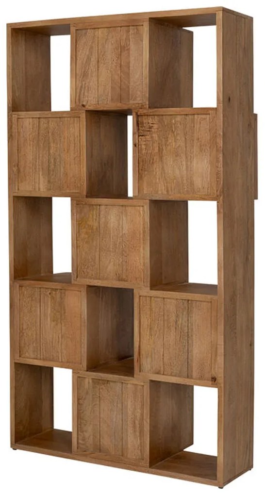 Kare Design Cubes Balance Vakkenkast Massief Mango Hout - 102.5x35x192cm.