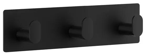 Smedbo Beslagboden Cube Handdoekhouder - 19.2x4.8x3cm - zelfklevend - RVS Mat Zwart BB459