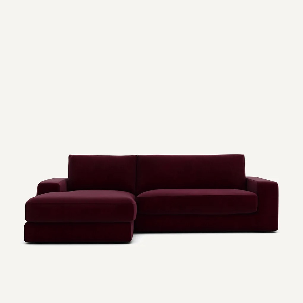 Hoekbank in fluweel, Skander