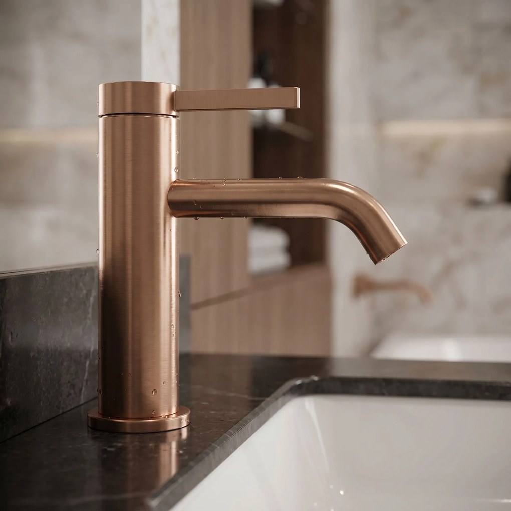 Wastafelkraan REA Rivo Brush Copper