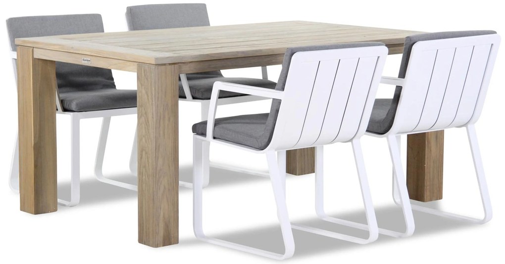 Tuinset  165 cm Aluminium Wit Lifestyle Garden Furniture Estancia/Brighton