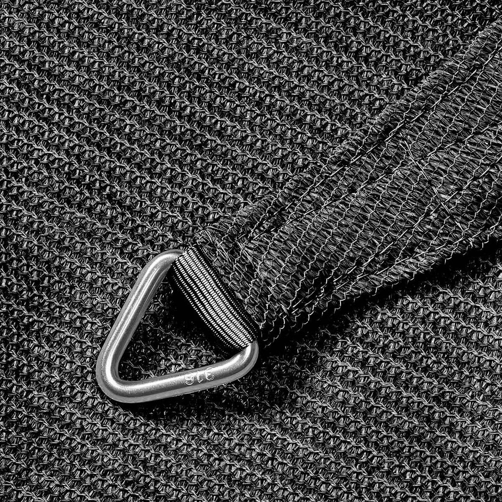 Platinum Coolfit schaduwdoek rechthoek 3,0 x 5,0 x 3,0 x 5,0m - Antraciet