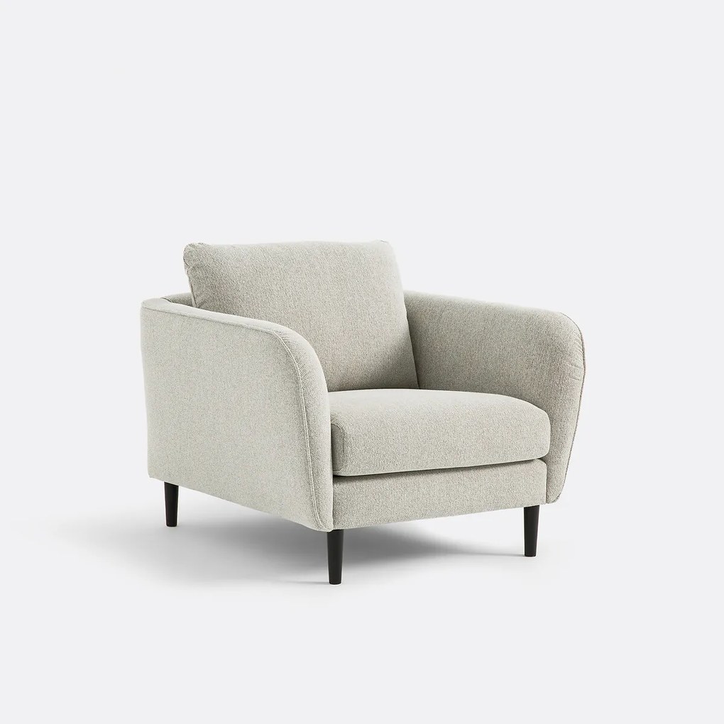 Fauteuil, gevlekte structuurstof, Amy