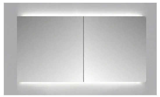 Sanicare Spiegelkast Qlassics Ambiance 100 cm 2 dubbelzijdige spiegeldeuren hoogglans wit 29.41100QHA