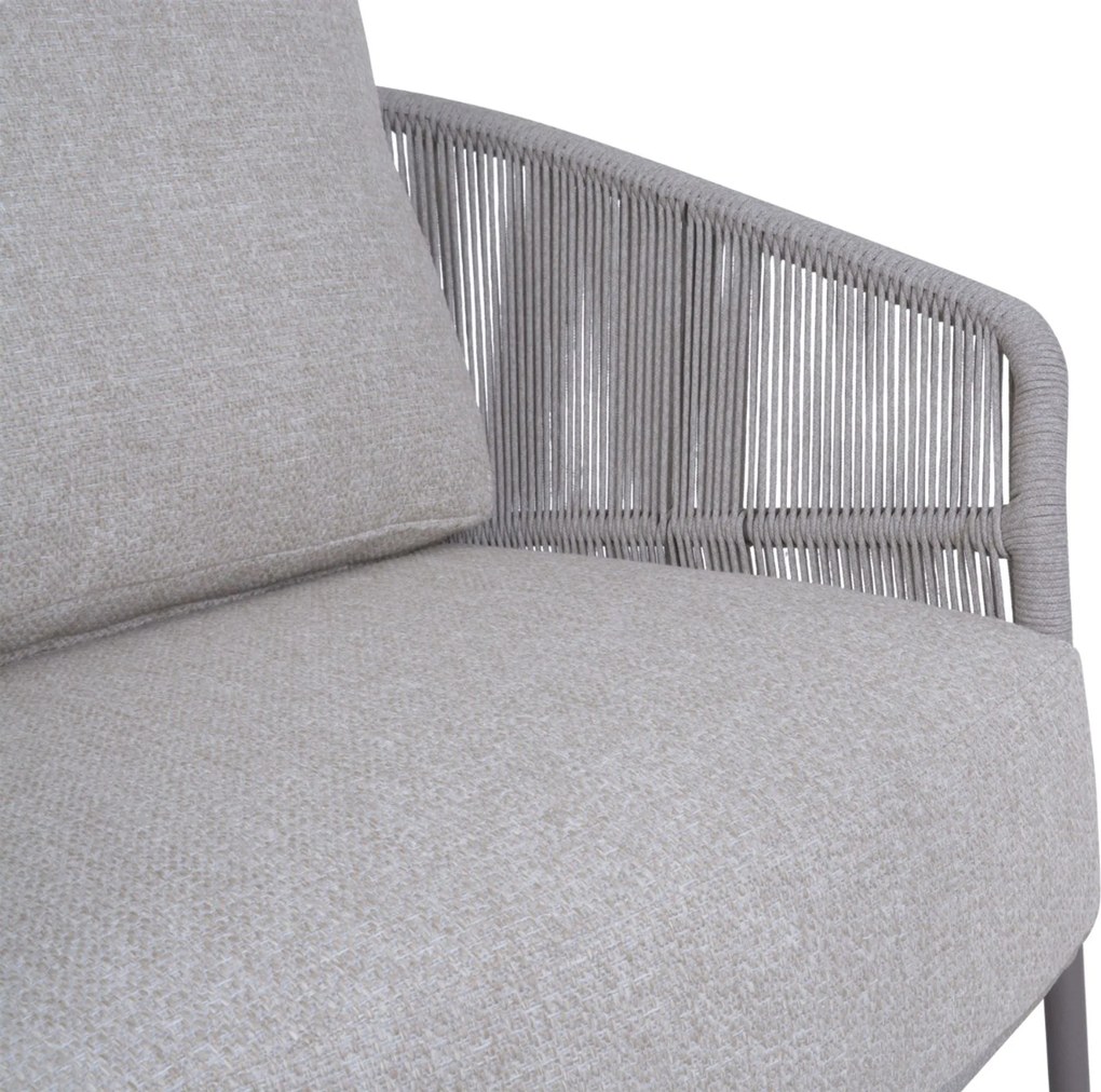 4 Seasons Outdoor Seasons Florence Living Chair CARAMEL Aluminium/rope Taupe