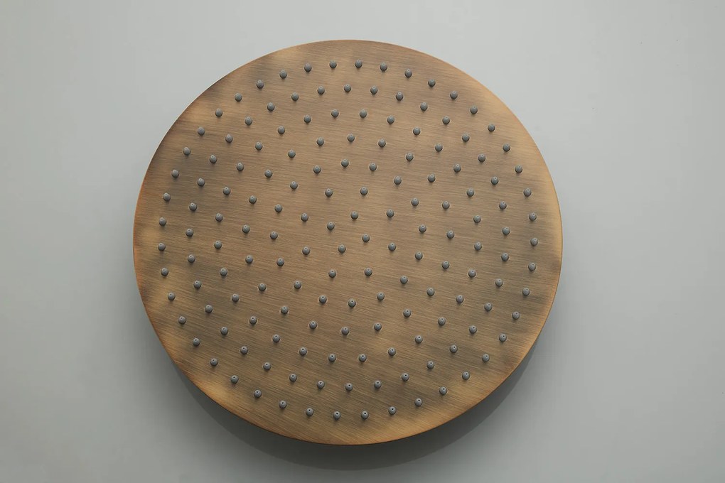 Saniclear Antique Curved Pro inbouw regendouche met 30cm hoofddouche en muurarm verouderd messing