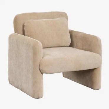 Jeison Chenille Fauteuil Bruin - Tarwe - Sklum