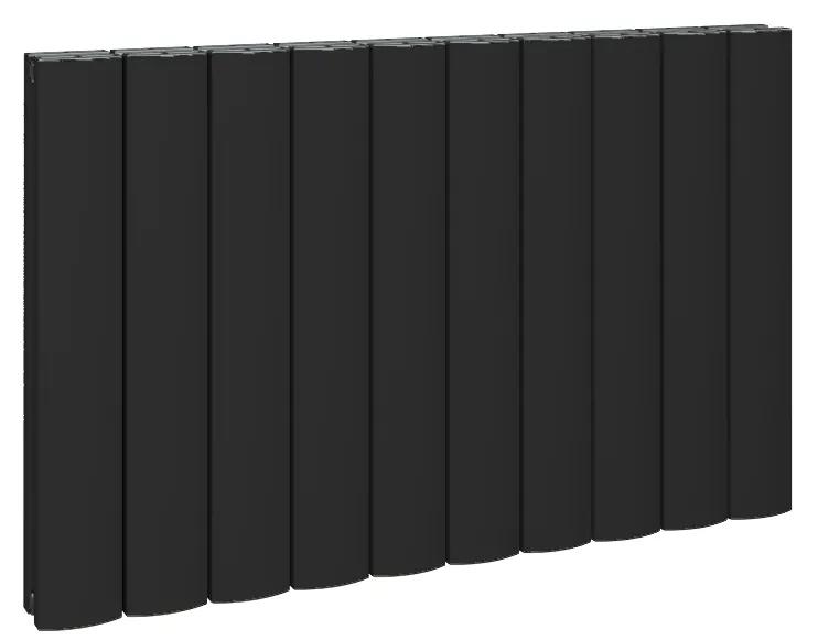 Eastbrook Guardia horizontale aluminium radiator 60x104cm Mat zwart 1790 watt