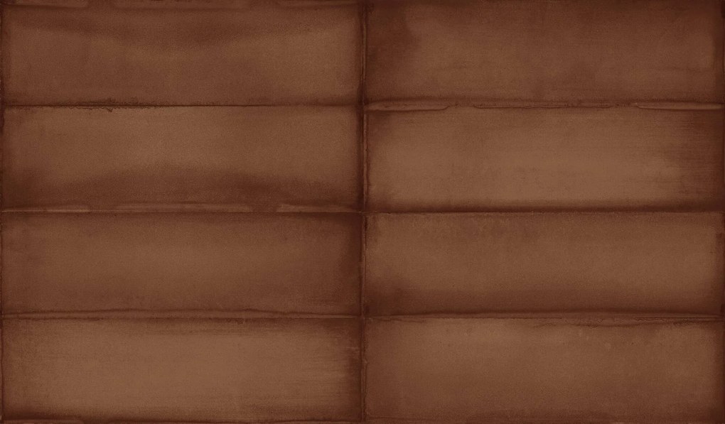 Wandtegel Estudio Ghent 24x7cm copper glossy glans