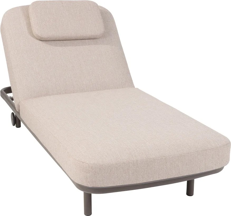 4 Seasons Milano sunbed terre with cushion and headrest