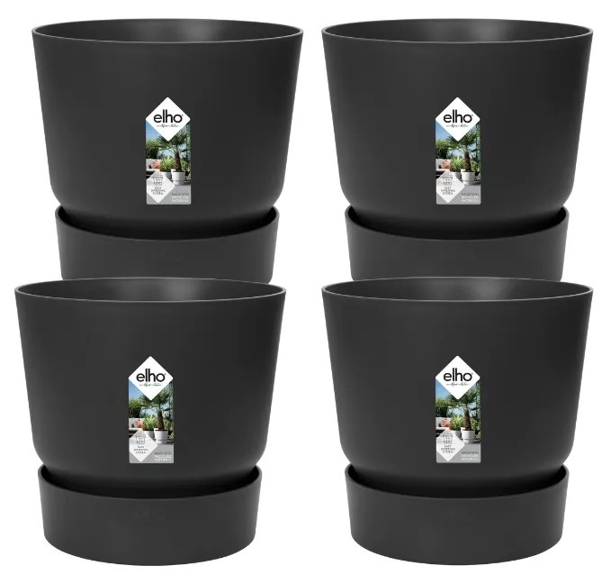 4x Pot elho Greenville zwart