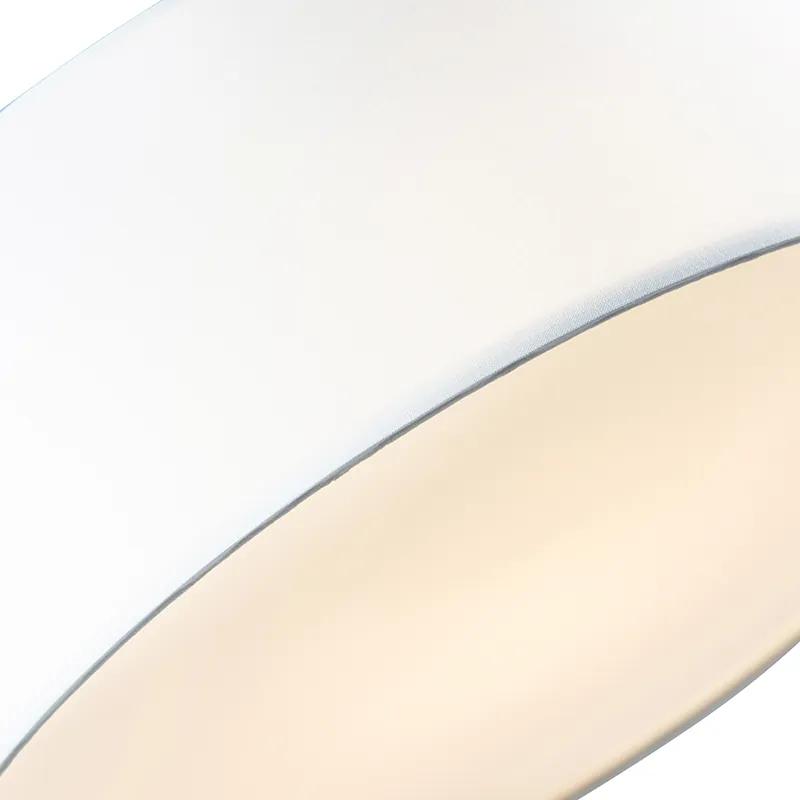 Stoffen Plafondlamp wit 40 cm incl. LED - Drum LED Modern rond Binnenverlichting Lamp