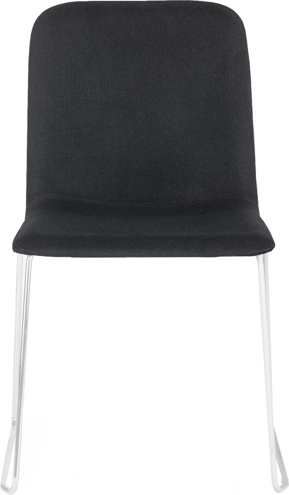 Lensvelt This 141 Upholstered Chair stoel Uni color zwart wit