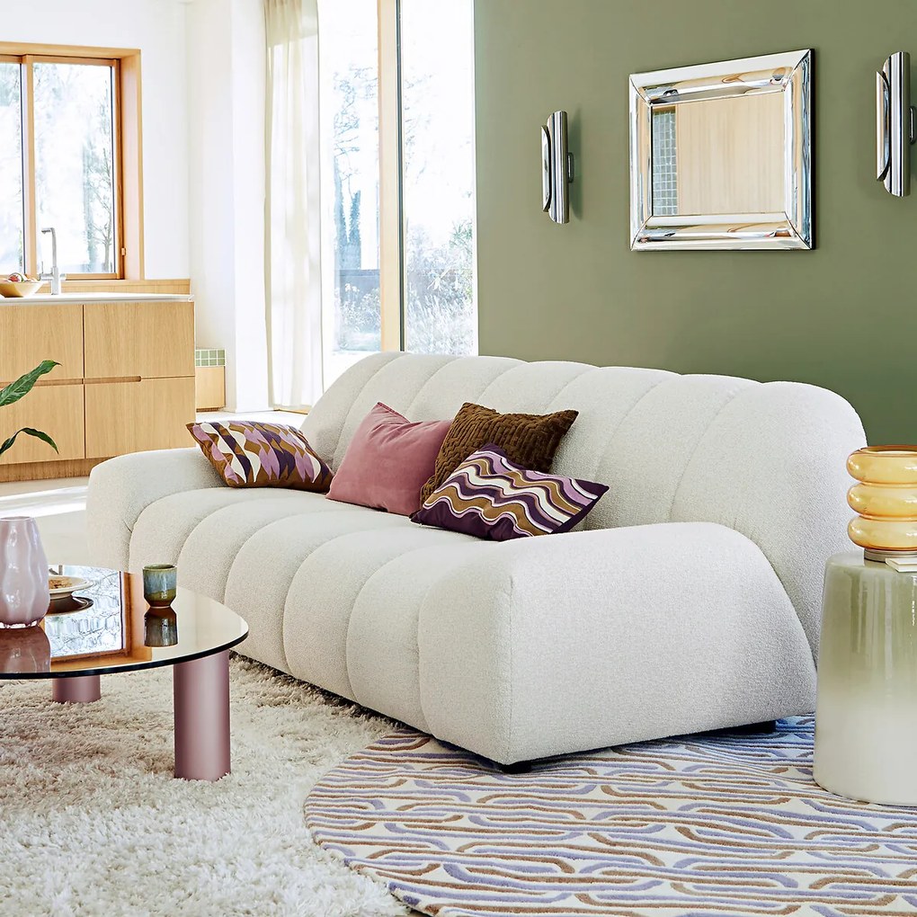 XL-fauteuil van dikke badstof Nuria