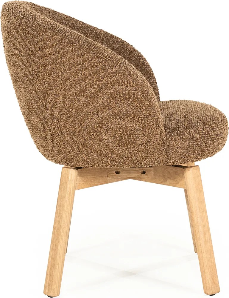 Eleonora Livia Eetstoel Hout Frame Bruin