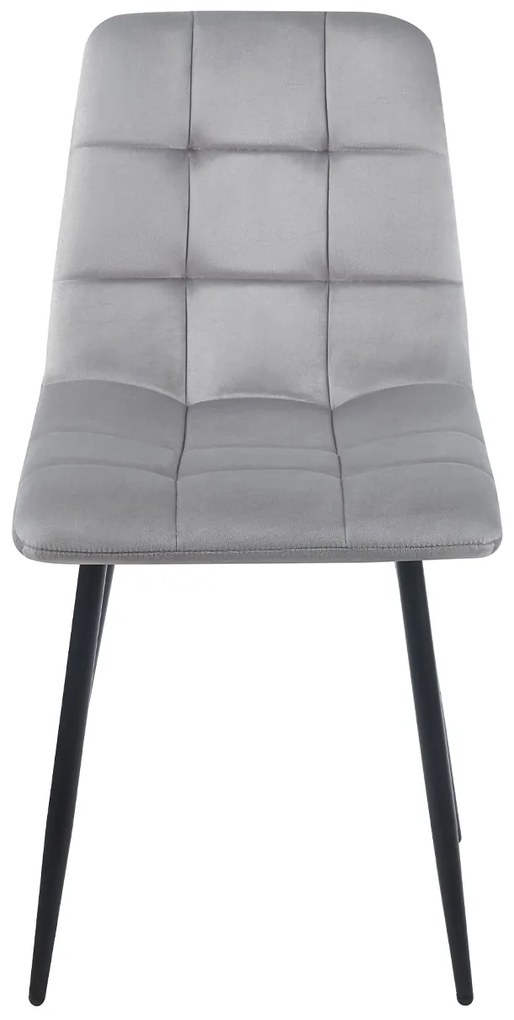 Set 4 Stoelen Stuhl Fluweel