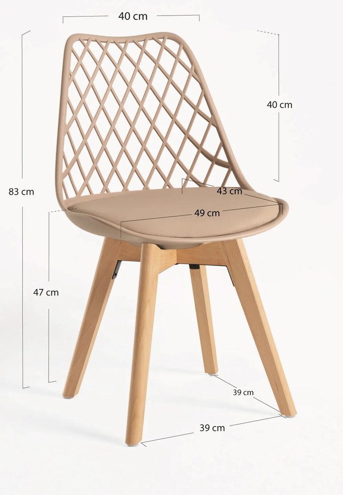 Set 4 Mima Stoelen