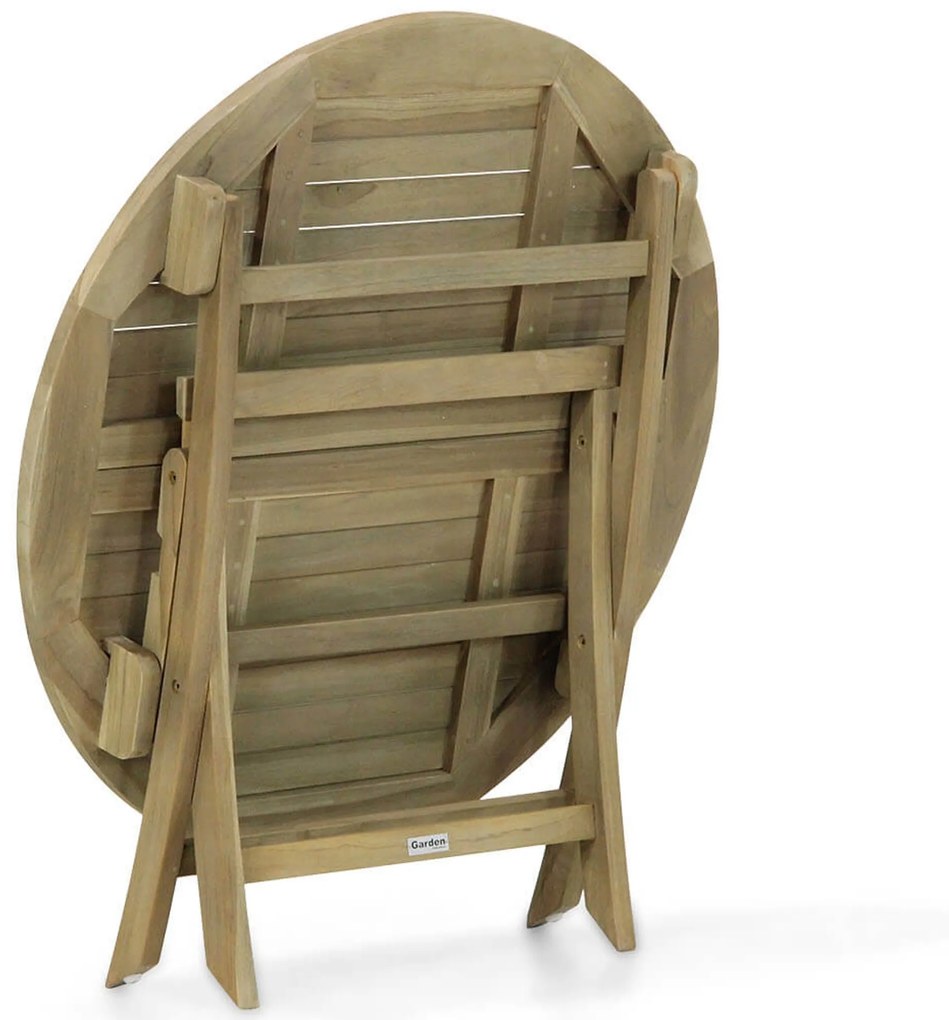 Garden Collections Derby Inklapbare Tafel Teak Old Teak Greywash