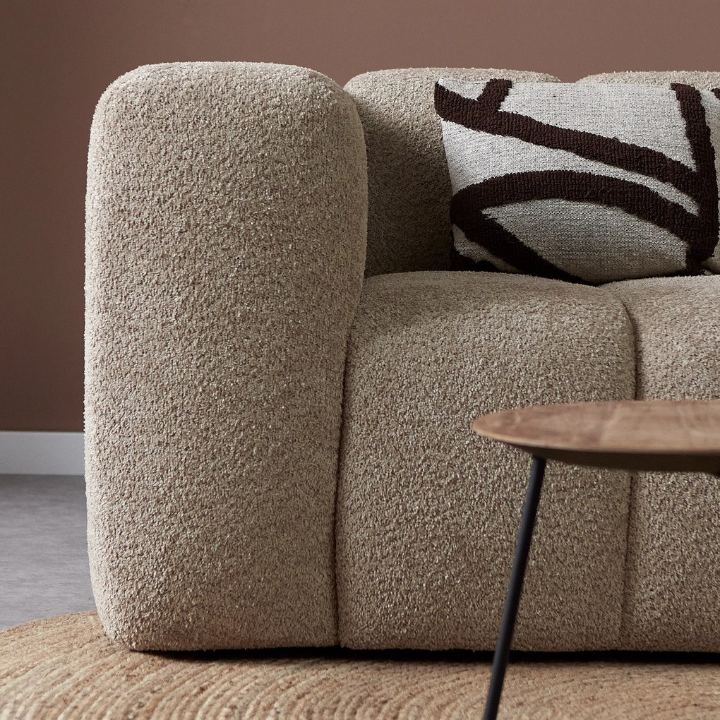 Design Bank Beige Hoek Rechts